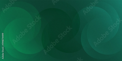 Overlapping Green Circles with Gradient Background, Abstract Des
