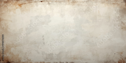 Blank aged vintage parchment with a stained brown grunge texture and worn sepia design provides a textured antique paper background for retro art
