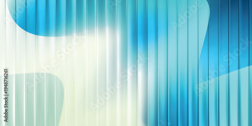 Teal cyan geometric vertical stripes abstract background with clean modern gradient