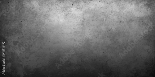 Dark aged grunge metal plate with a rough black stone texture and dirty gray concrete surface design for a vintage industrial wall backdrop