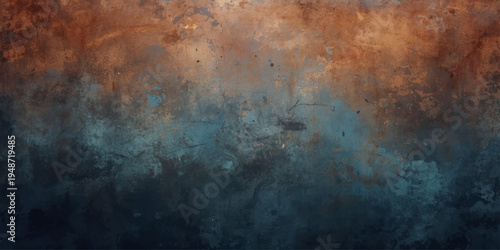 Old rusty metal surface features a dark grungy texture with aged brown paint and a rough vintage design, creating a dirty antique backdrop perfect for a textured wallpaper or art canvas