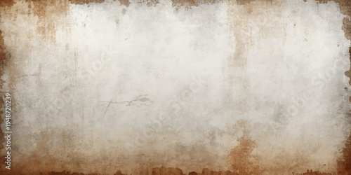 A blank ancient parchment background features a stained and worn vintage paper texture with a brown grungy design perfect for an antique retro wallpaper backdrop