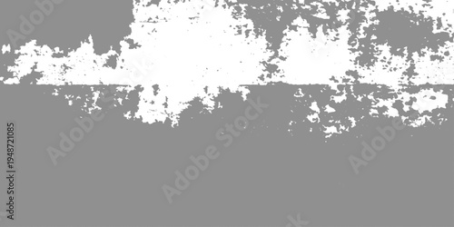 Vintage floral vector pattern with a grungy black ink splatter design and dirty paint stains on an abstract textured paper background with a decorative frame border