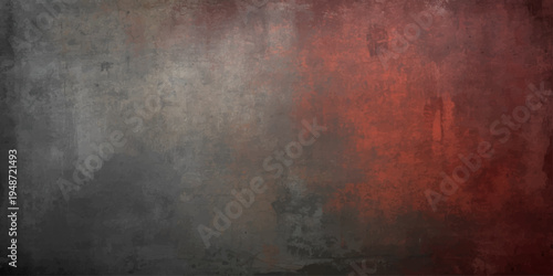 A dark aged metal surface features a vintage grunge texture with rusted brown patterns and dirty paint on an old industrial wall backdrop for an antique design