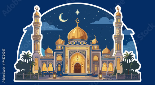 sunset is a majestic India landmark featuring a white dome and minaret architecture that rivals the grand cathedral and kremlin towers of a distant city