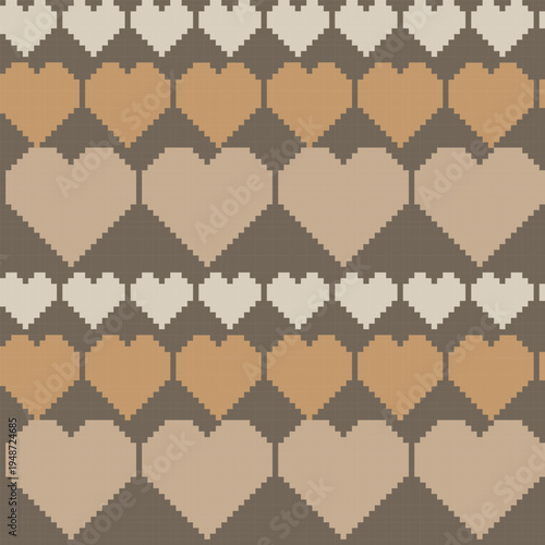 Heart Pattern Design For Knitwear Valentine'S Day Fashion Textiles And Homeware Products