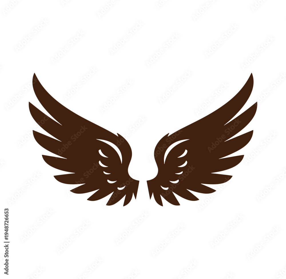 Obraz premium brown wings spread wide symbolizing freedom and protection
