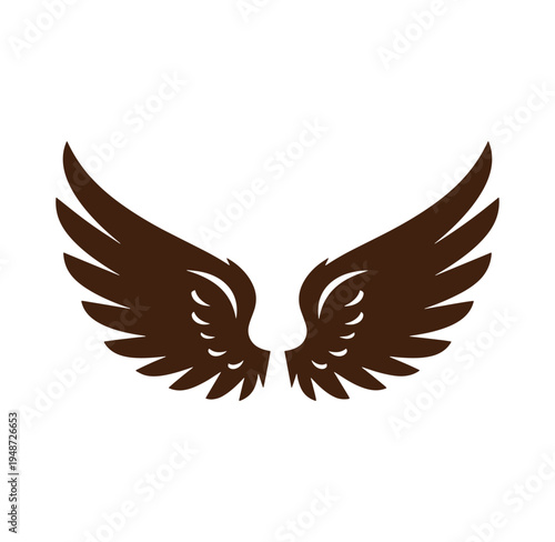 brown wings spread wide symbolizing freedom and protection