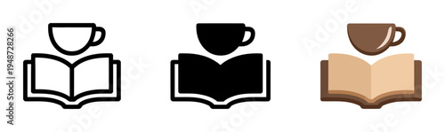 Of a book and coffee cup, representing reading and relaxation