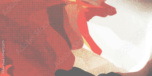 PrintBlack and orange color gradient holographic bright vector background. Abstract creative coloured banner with black and red liquid gradation. Vector illustration.