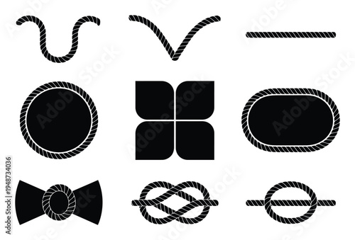 Collection of Nautical Knots and Rope