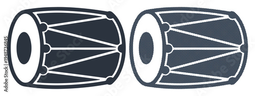 Two traditional barrel drums, symbolizing rhythm and music