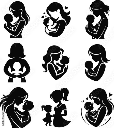 Artistic Female Silhouette Illustration Art