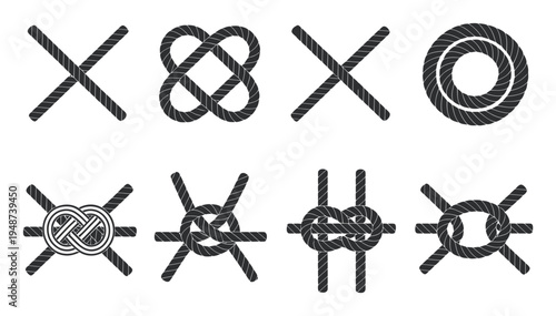 Collection of Nautical Knots and Abstract Symbols