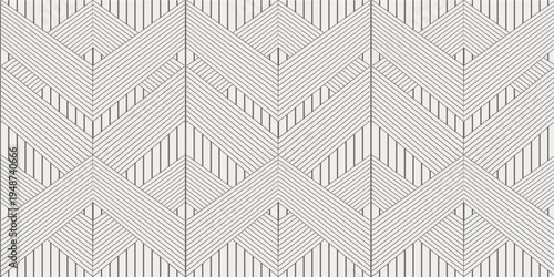 abstract black white stripe line. geometric triangle texture background. hexagon pattern. retro styled concept. Illustration