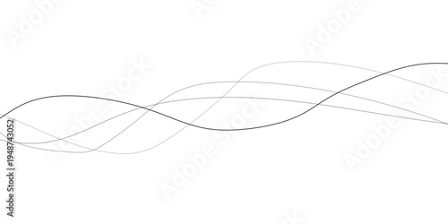 gray wave curve lines banner background design. Digital frequency track equalizer. Stylized line art background. modern soft luxury texture with smooth and clean vector subtle background illustration