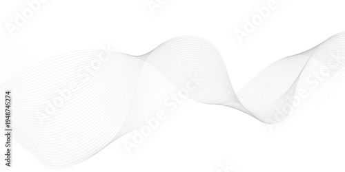 gray wave curve lines banner background design. Digital frequency track equalizer. Stylized line art background. modern soft luxury texture with smooth and clean vector subtle background illustration