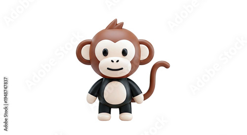 3D Cartoon Monkey Character