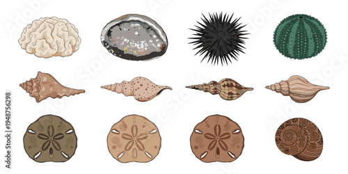 Set of Christmas Cookies and Bread Collection with Decorative Brown Food Pattern Design.