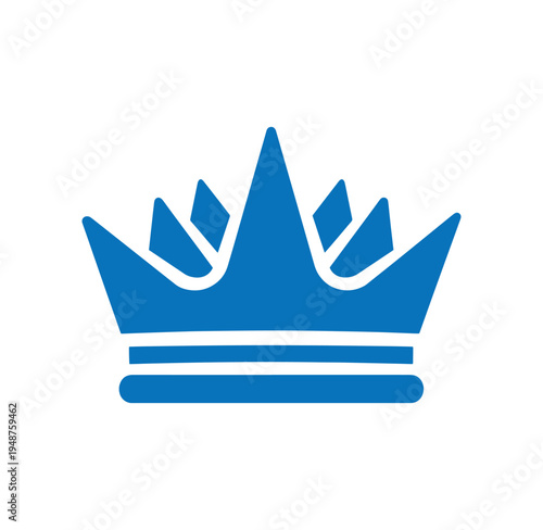 Blue crown icon symbol royal crown jewelry accessory headwear