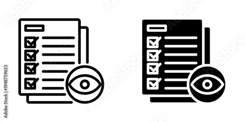 Audit icon, element icon for design branding, print, and digital media