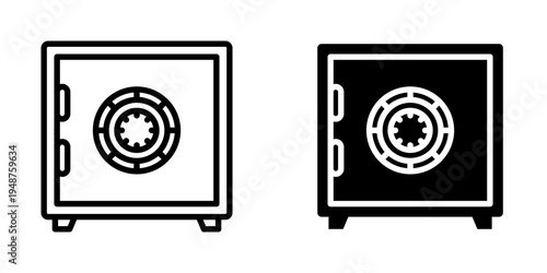 Safe box icon, element icon for design branding, print, and digital media
