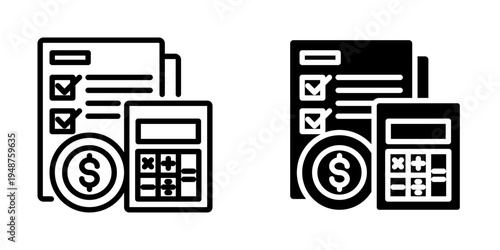 Finance icon, element icon for design branding, print, and digital media