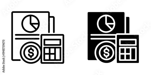 expenses icon, element icon for design branding, print, and digital media