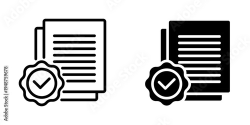 Verification icon, element icon for design branding, print, and digital media