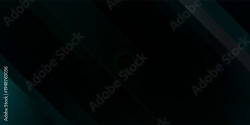 Abstract dark background with glowing green and blue lines.