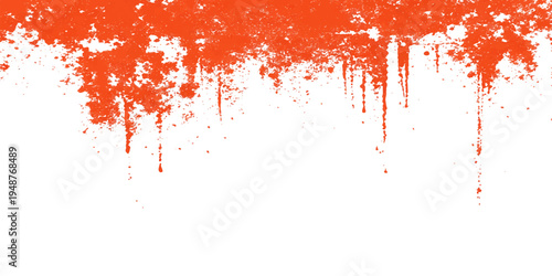 Abstract a bold, textured orange brushstroke on a pristine background, evoking a sense of raw energy. The textured brushstroke creates a powerful image.