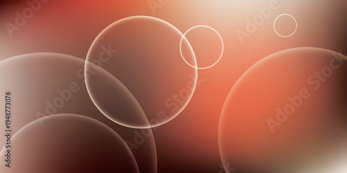 Abstract background with glowing circles and bokeh effect.
