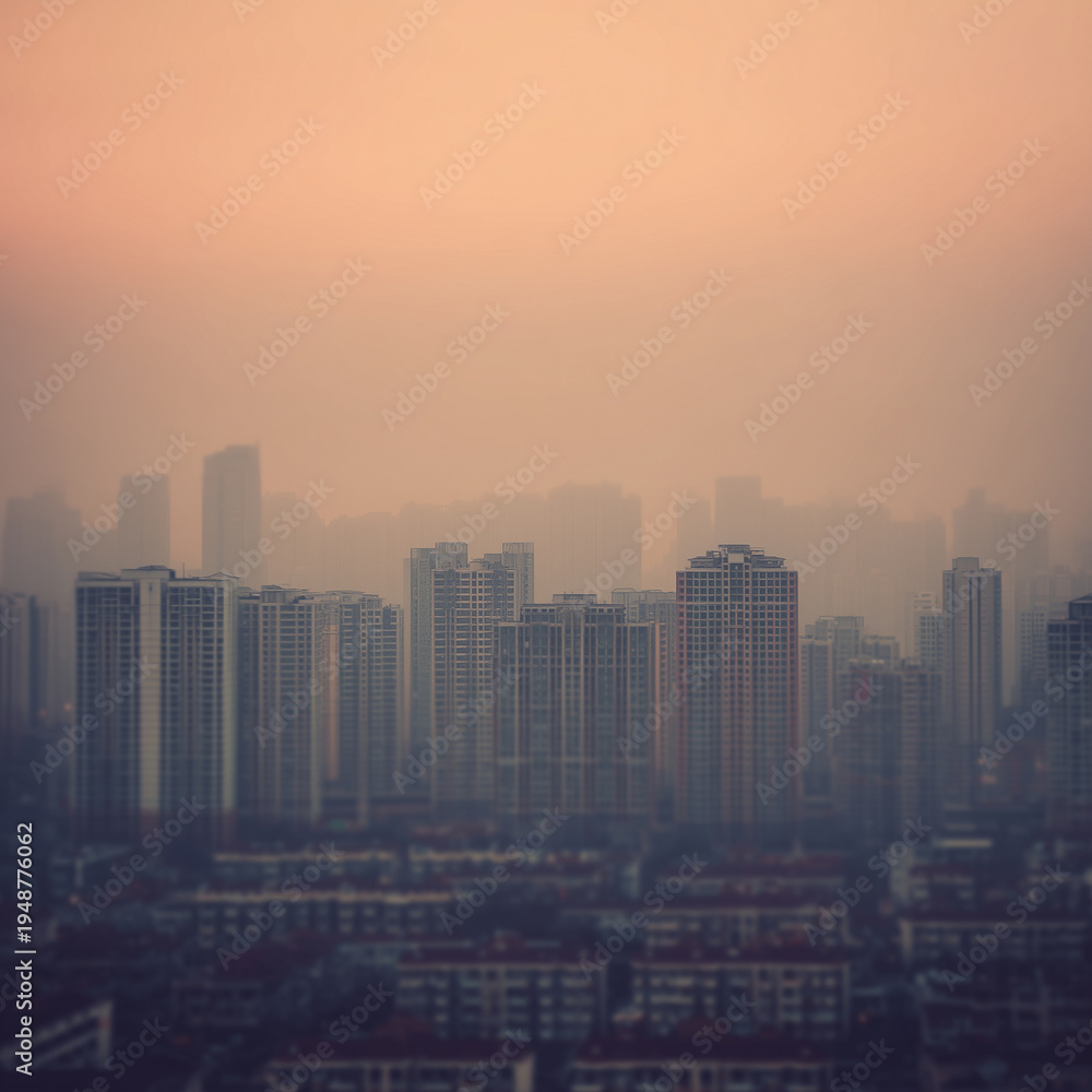 Fototapeta premium Apartment air pollution