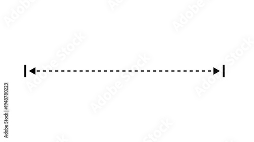 White vertical line measuring height animation, alpha channel