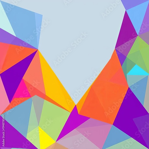 Abstract geometric shapes forming a vibrant vector graphic,  vector,  soft