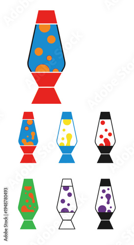 Retro Lava Lamp Collection: Vibrant Colors and Groovy Designs