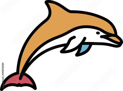 silhouette of a dolphin