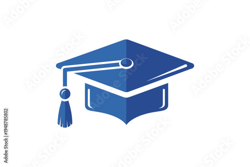Graduation cap icon for education.