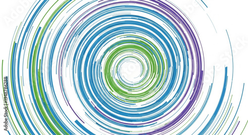 Abstract swirling colorful lines forming a vortex pattern.