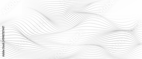 abstract simple grey wave repeat line pattern can be used background.