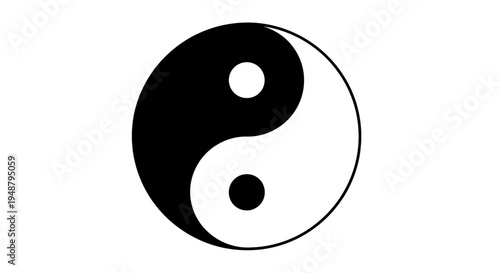 Yin Yang Symbol: Balance, Harmony, Duality, Taoism, Philosophy, Black and White