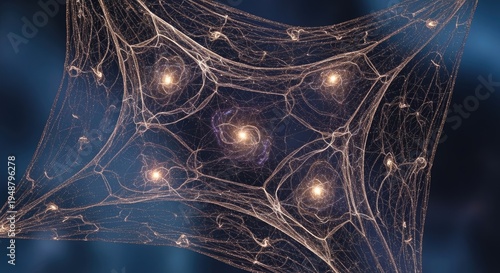 Abstract Neural Network Structure Visualization.