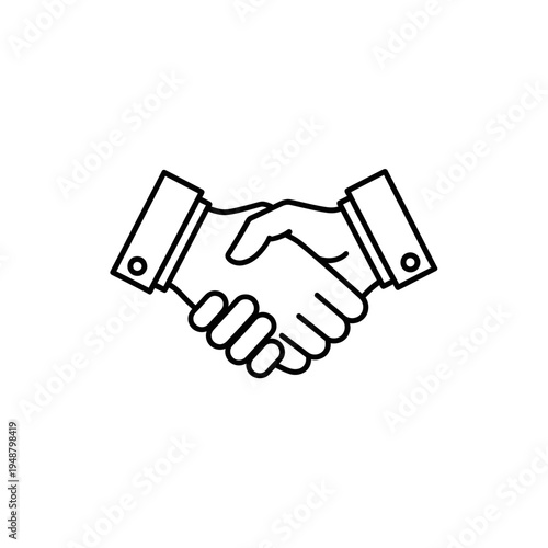 business handshake agreement icon
