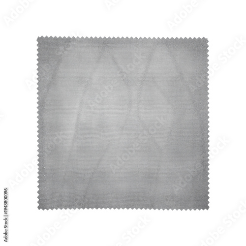 Microfiber cloth fabric swatch textile isolated on a transparent background for design and material presentation