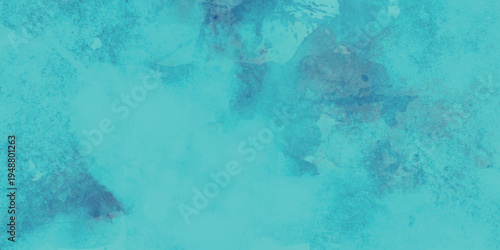 Turquoise watercolor texture with subtle number seven silhouette overlay