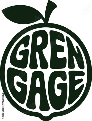 Creative logo design featuring the word grenage inside an apple shape