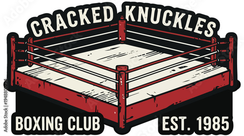 Cracked Knuckles Boxing Club Est 1985 Logo.