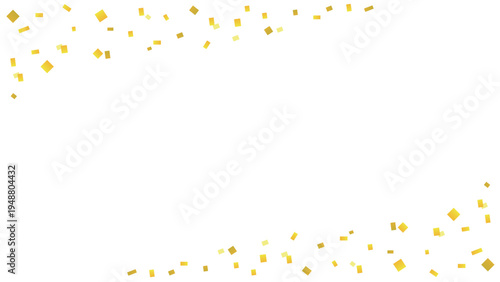 和風背景と金箔が舞うシンプルな背景透過フレームベクター素材