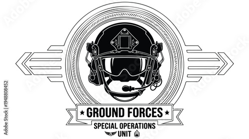 Military Special Operations Unit Logo.