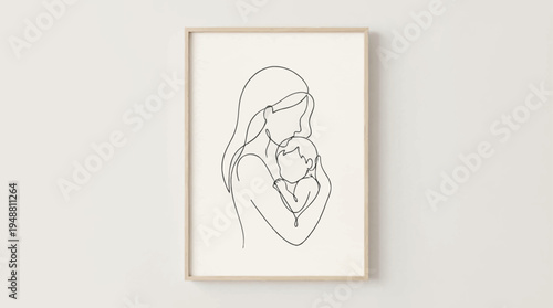A mother tenderly holds her baby, symbolizing love and family bonding on a special day.